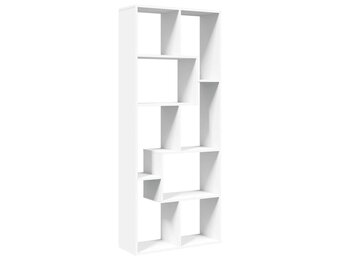 vidaXL Kamerscherm / boekenkast 67x25x161,5 cm bewerkt hout wit