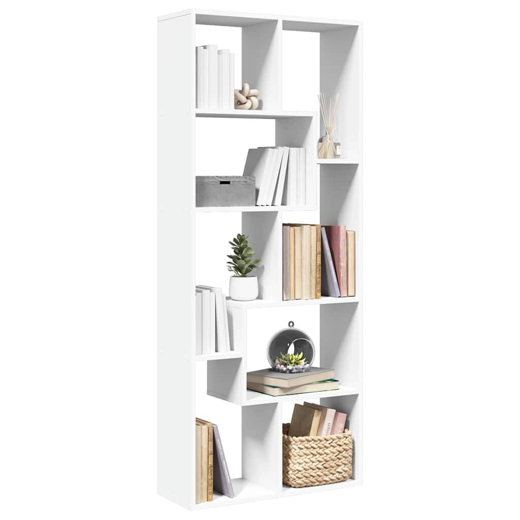 vidaXL Kamerscherm / boekenkast 67x25x161,5 cm bewerkt hout wit