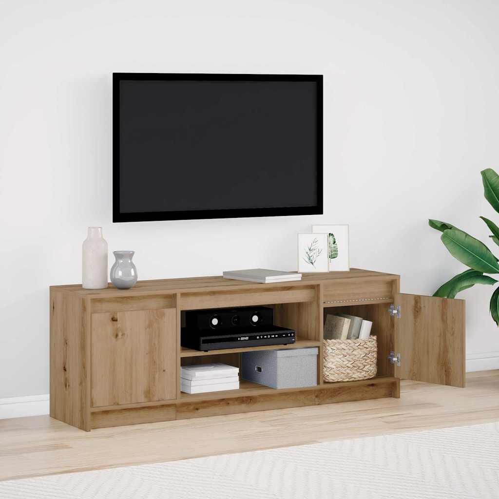 vidaXL TV Eenheden 139,5 x 34 x 50 cm Bruin Bewerkt hout
