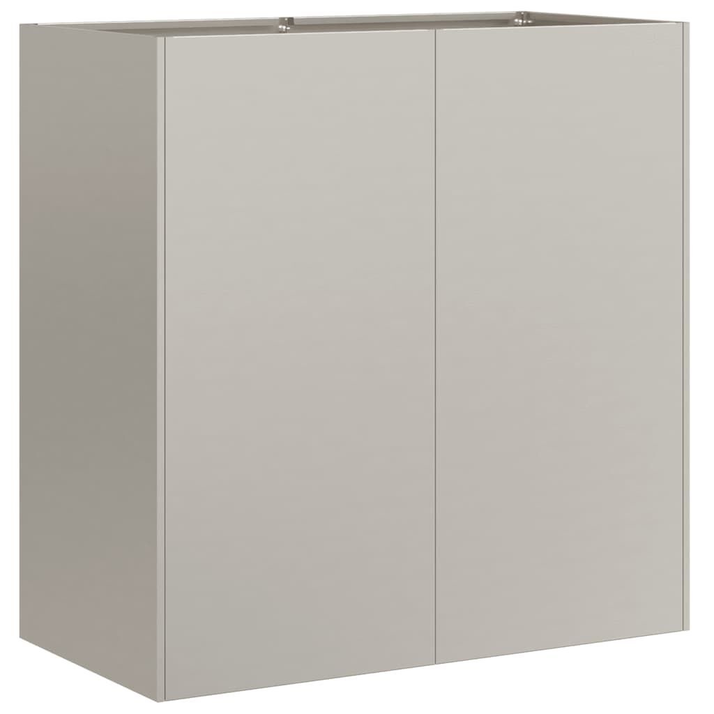 vidaXL Plantenbak roestig 80x40x80 cm weervast staal