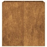 vidaXL Plantenbak roestig 80x40x80 cm weervast staal