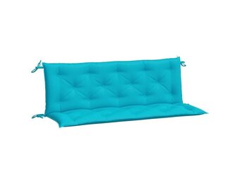 vidaXL Tuinbankkussens 2 st 150x50x7 cm stof turquoise