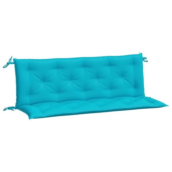vidaXL Tuinbankkussens 2 st 150x50x7 cm stof turquoise