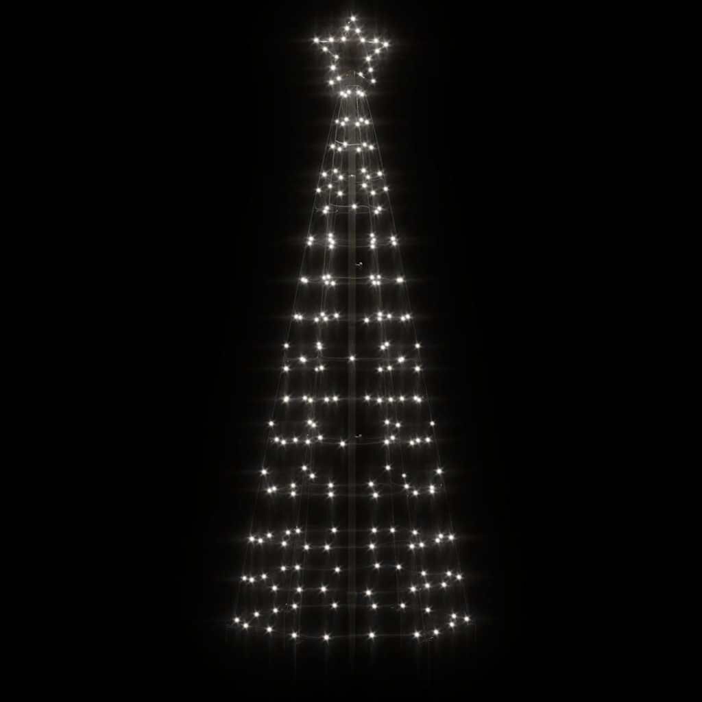 vidaXL LED-kerstboom met spikes 220 LED's koud wit 180 cm