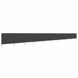 vidaXL Windscherm 9-panelen 1200x160 cm stof antraciet