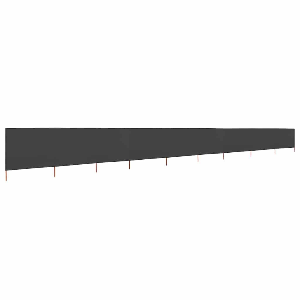 vidaXL Windscherm 9-panelen 1200x160 cm stof antraciet