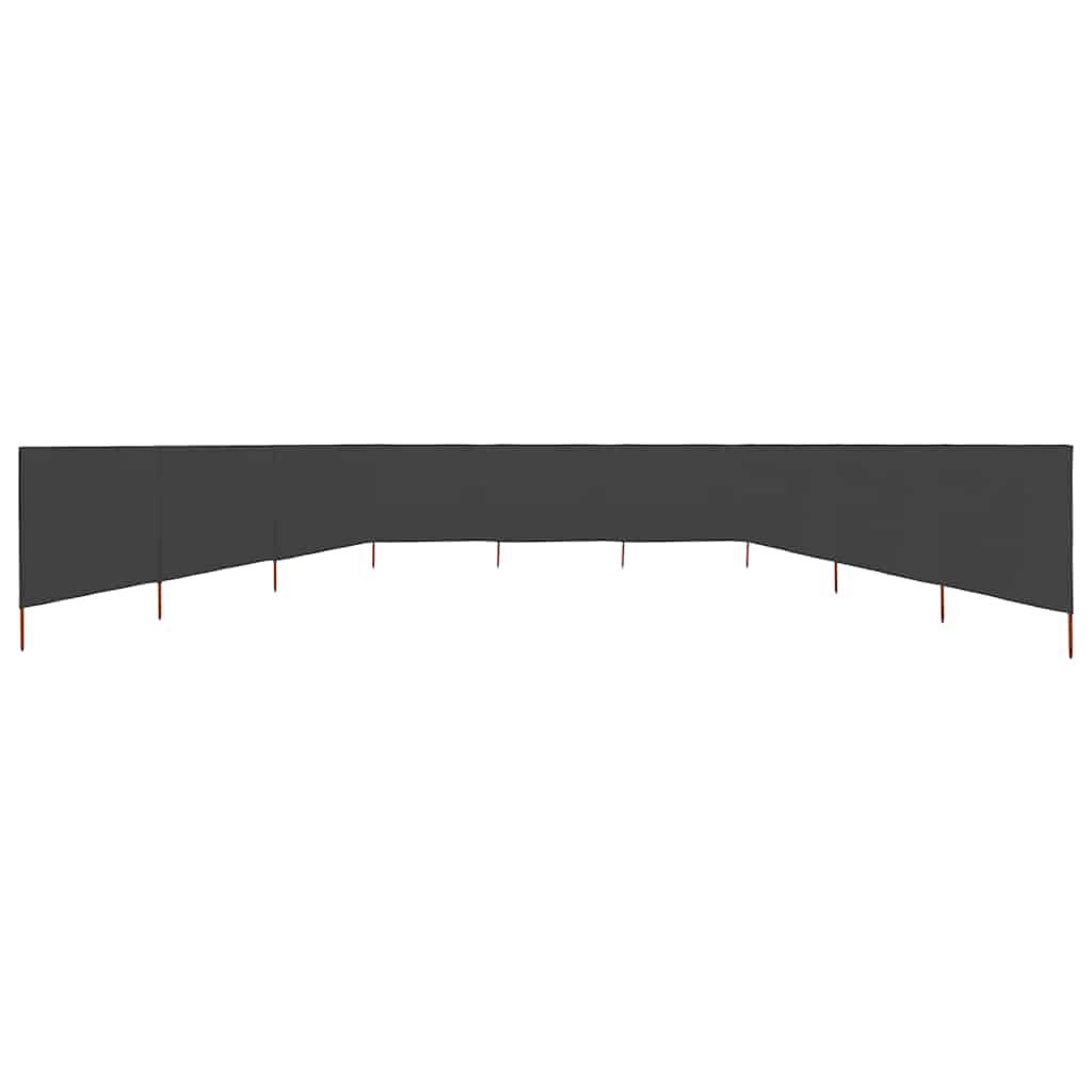 vidaXL Windscherm 9-panelen 1200x160 cm stof antraciet