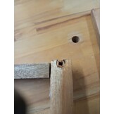vidaXL Lantaarn 3 st Naturel 30 x 30 x 44 cm Mahoniehout