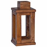 vidaXL Lantaarn 3 st Naturel 30 x 30 x 44 cm Mahoniehout