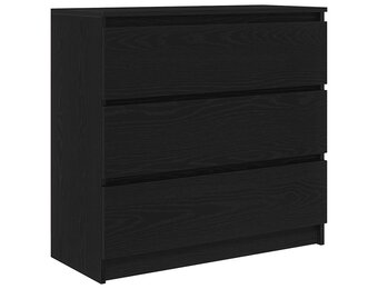vidaXL Dressoir 80x35x76 cm spaanplaat zwart eikenkleurig