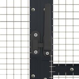 vidaXL Volière 179x100x185 m aluminium antracietkleurig