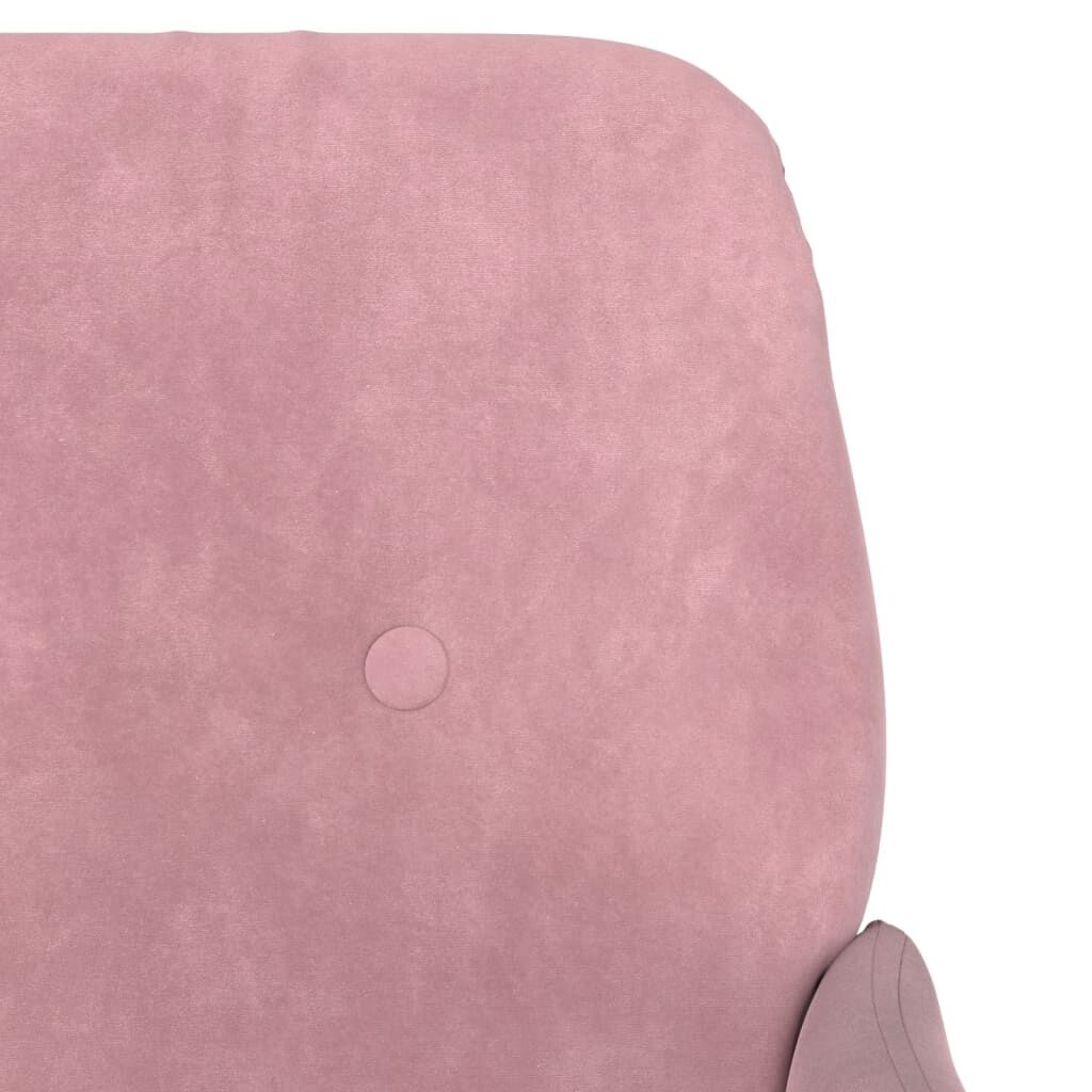 vidaXL Bankje 108x79x79 cm fluweel roze
