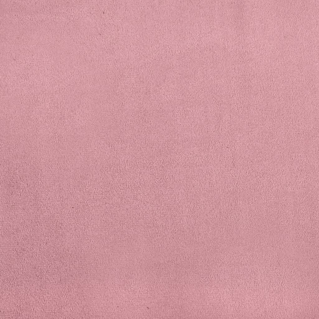 vidaXL Bankje 108x79x79 cm fluweel roze