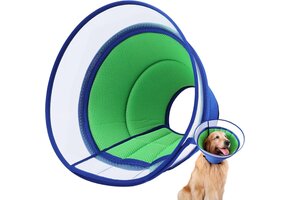 Zachte Hondenkraag Blauw Maat 8 Anti-Lik Bescherming - 33% Korting
