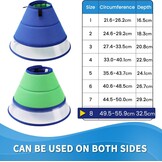 Zachte Hondenkraag Blauw Maat 8 Anti-Lik Bescherming - 33% Korting