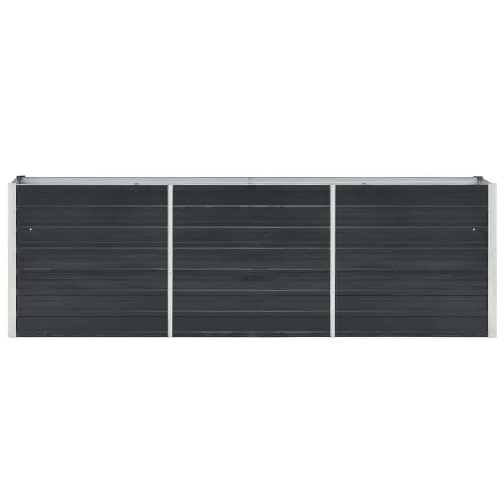 Verhoogde Plantenbak Staal Antraciet 240x40x77cm - 34% Korting!