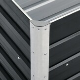 Verhoogde Plantenbak Staal Antraciet 240x40x77cm - 34% Korting!