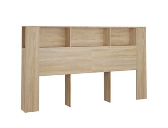 vidaXL Hoofdbordkast 180x18,5x104,5 cm sonoma eikenkleurig