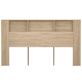 vidaXL Hoofdbordkast 180x18,5x104,5 cm sonoma eikenkleurig