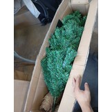 Kunstkerstboom 220 cm - spar met houten stam