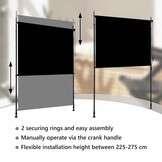 Rolgordijn voor buiten 200x270 cm antraciet - 41% korting