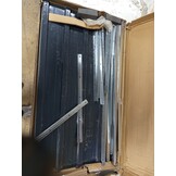 vidaXL Plantenbak verhoogd 400x80x45 cm gegalvaniseerd staal antraciet