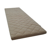 Opvouwbaar matras slaapmat 60x198x5cm bruin, gewatteerd, lichtgewicht 1.92kg, H2 polyurethaanschuim, met draagband