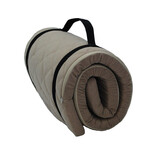 Opvouwbaar matras slaapmat 60x198x5cm bruin, gewatteerd, lichtgewicht 1.92kg, H2 polyurethaanschuim, met draagband