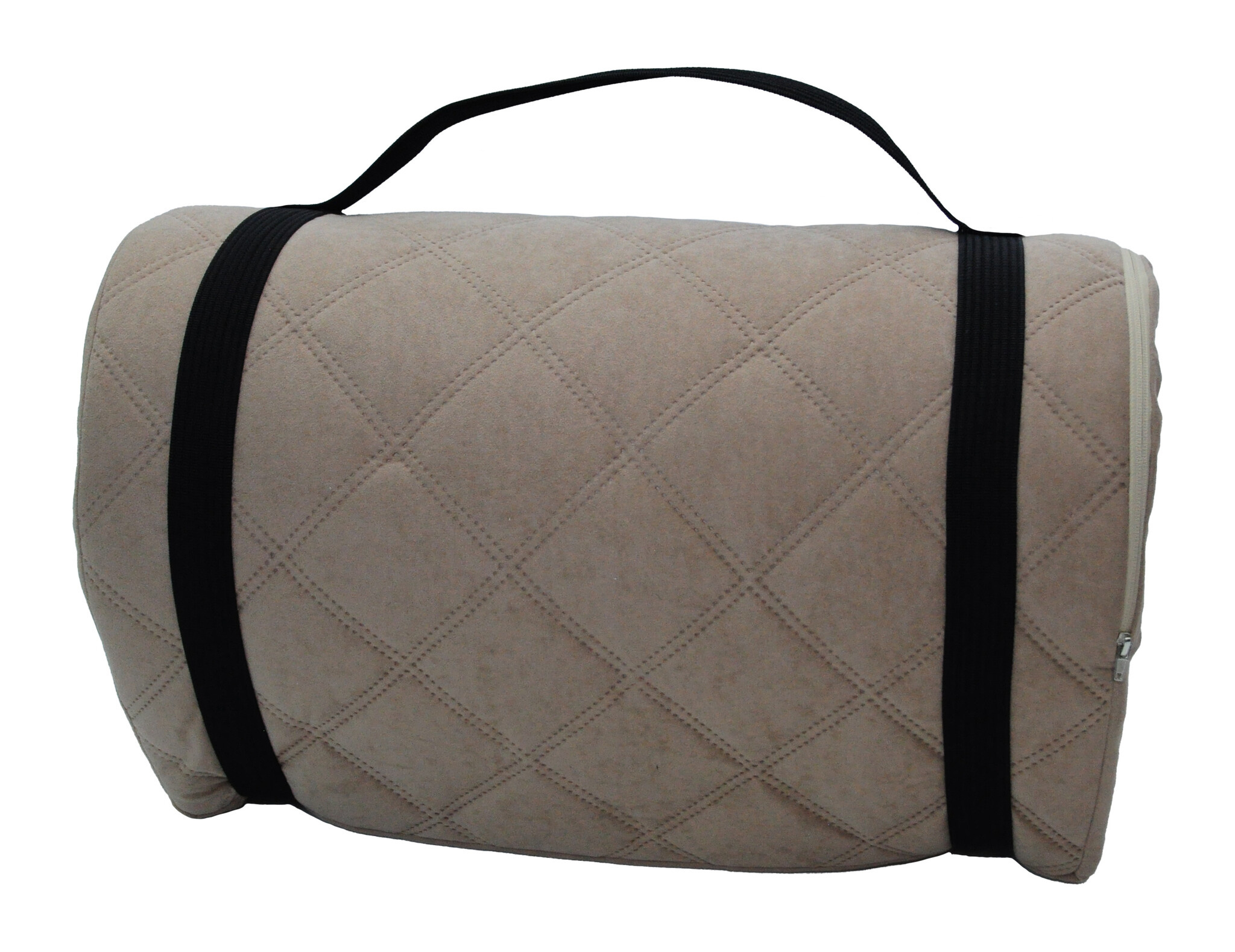 Opvouwbaar matras slaapmat 60x198x5cm bruin, gewatteerd, lichtgewicht 1.92kg, H2 polyurethaanschuim, met draagband