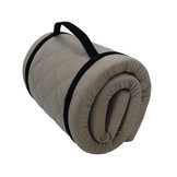 Opvouwbaar matras slaapmat 60x198x5cm bruin, gewatteerd, lichtgewicht 1.92kg, H2 polyurethaanschuim, met draagband