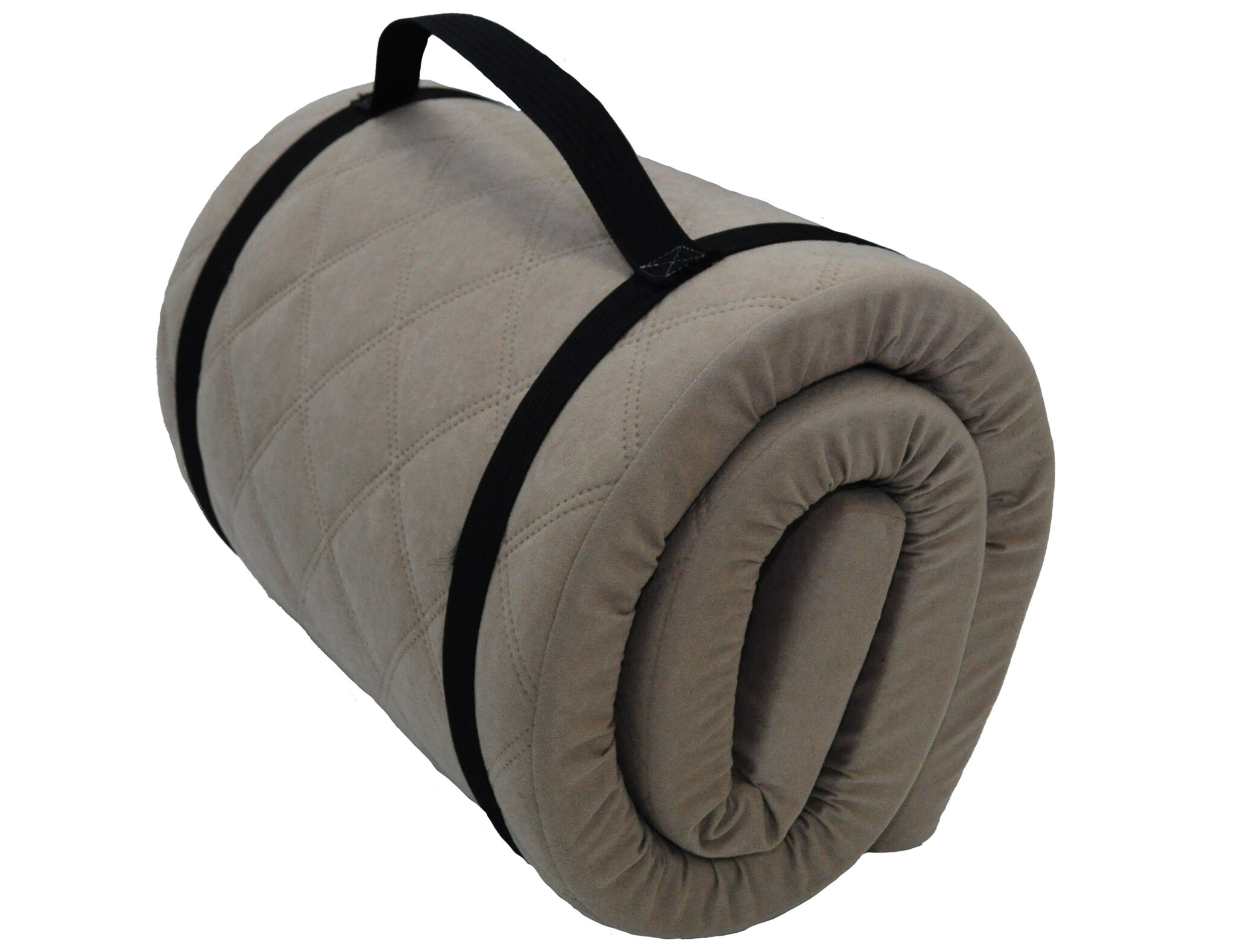 Opvouwbaar matras slaapmat 60x198x5cm bruin, gewatteerd, lichtgewicht 1.92kg, H2 polyurethaanschuim, met draagband