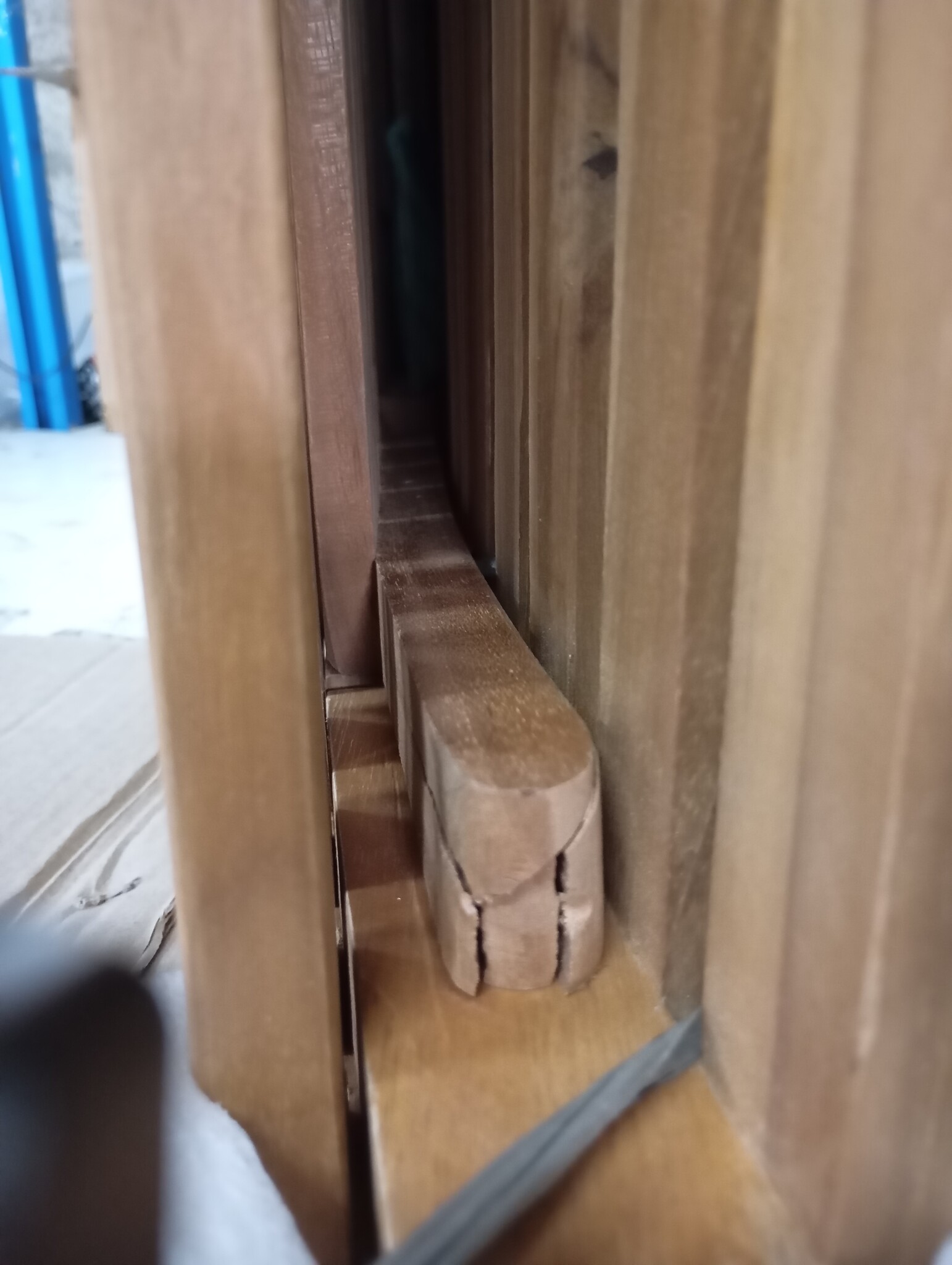 vidaXL Ligbed met inklapbare tafel massief teakhout