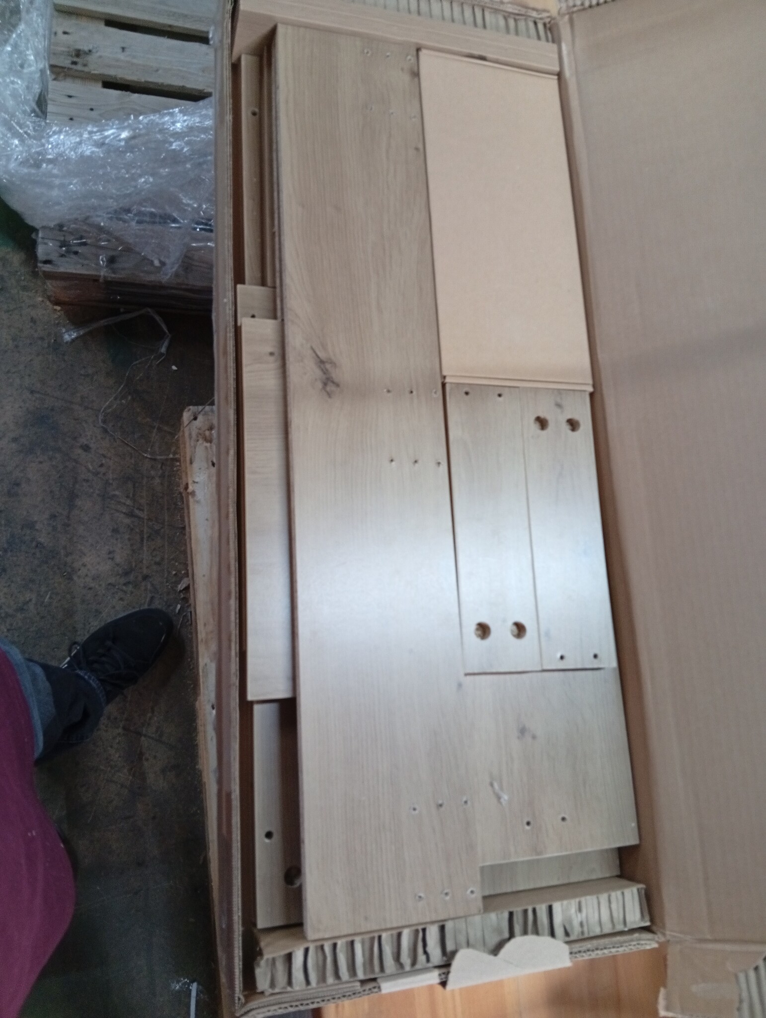 vidaXL Wandschap met lades 80x33x17 cm bewerkt hout artisanaal eiken