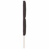 vidaXL Stoffen Hoofdbord Geometric Handmatig Donkerbruin 80 cm Stof