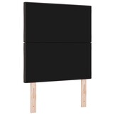 vidaXL Stoffen Hoofdbord Geometric Handmatig Donkerbruin 80 cm Stof