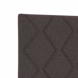 vidaXL Stoffen Hoofdbord Geometric Handmatig Donkerbruin 80 cm Stof