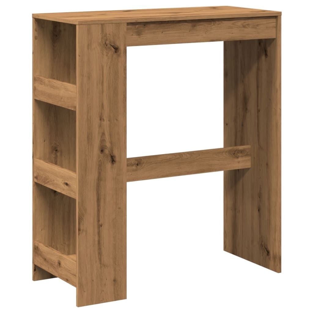 vidaXL Bartafel met rekken 90x40x103,5 cm hout artisanaal eikenkleurig