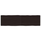 Eikenhouten Tafelblad Naturel Rand 180x50cm Donkerbruin - 64% Korting