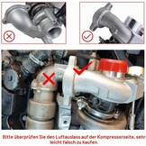 Turbo voor Citroën Ford Peugeot 1.6 HDi/TDCi | Gietijzeren behuizing (QT450-10) tot 700°C | K418-legering turbinewiel tot 900°C