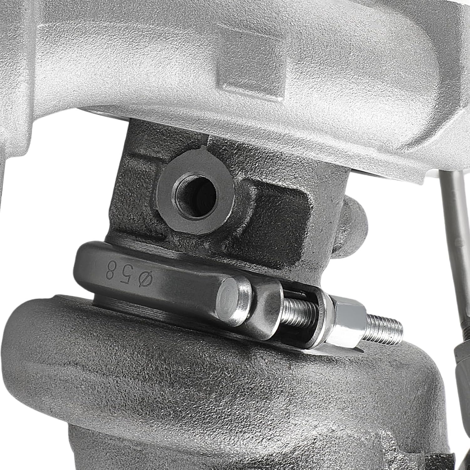 Turbo voor Citroën Ford Peugeot 1.6 HDi/TDCi | Gietijzeren behuizing (QT450-10) tot 700°C | K418-legering turbinewiel tot 900°C