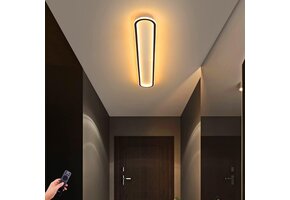 Dimbare Zwarte LED Plafondlamp 120cm (50W) - 29% Korting