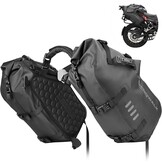 Motorfiets Zadeltassen voor Motorfietsen Waterdicht 48L (24L*2) | Anti-vibratie Zijtassen van Scheurvast Zeildoek