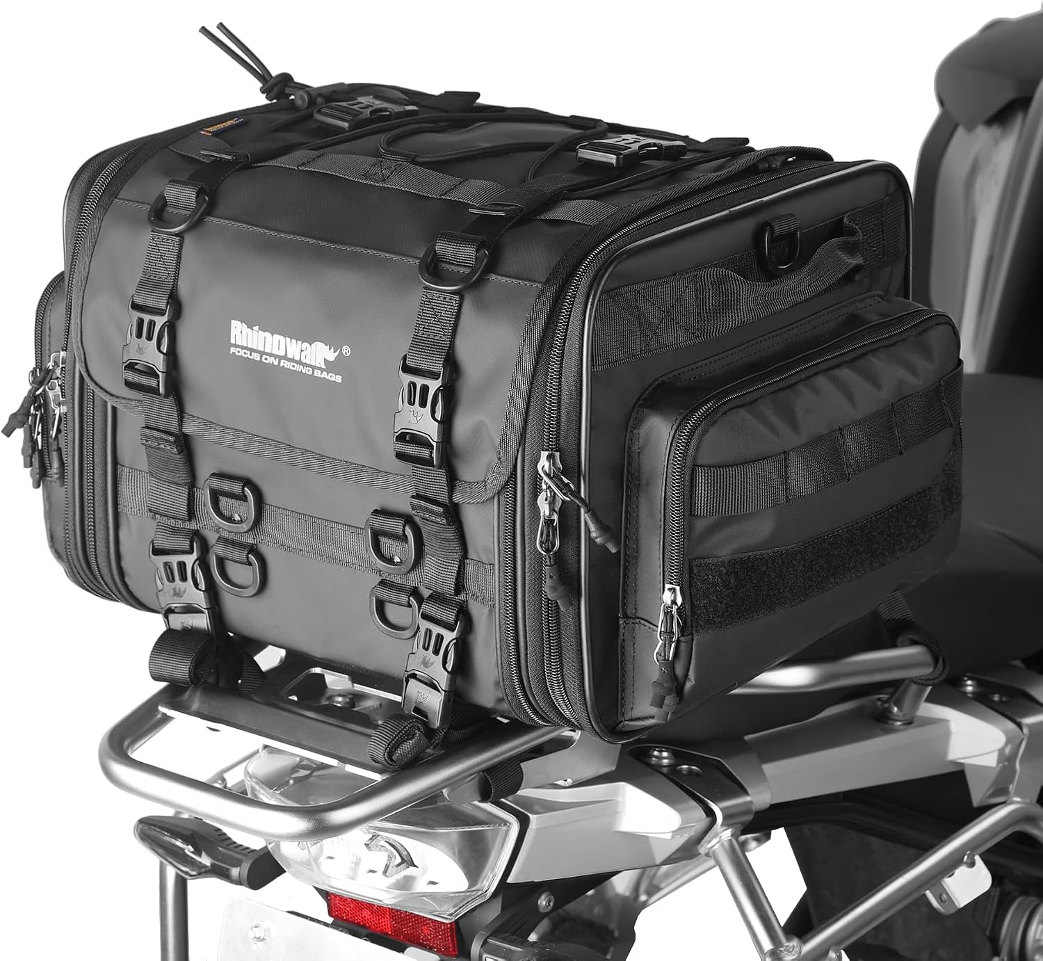Motorfiets Zadeltassen voor Motorfietsen Waterdicht 48L (24L*2) | Anti-vibratie Zijtassen van Scheurvast Zeildoek