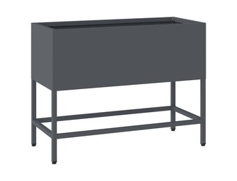 vidaXL Verhoogde Tuin Plantbak Antraciet 60 x 26 x 45 cm Staal