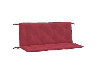 vidaXL Tuinbankkussens 2 st 120x50x7 cm oxford stof wijnrood