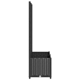 vidaXL Plantenbak met latwerk 80x40x136 cm polypropeen zwart
