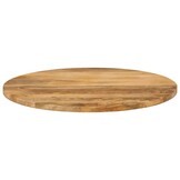 VidaXL Tafelblad Rond Mangohout 80 cm - 35% Korting
