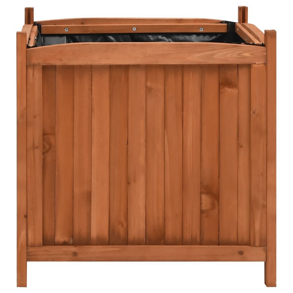 Verhoogde Plantenbakken Hout 2 st 50x50x50 cm - 54% Korting!