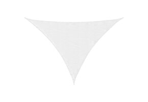Drihoekig Zonnescherm Oxford Stof Wit - 28% Korting!