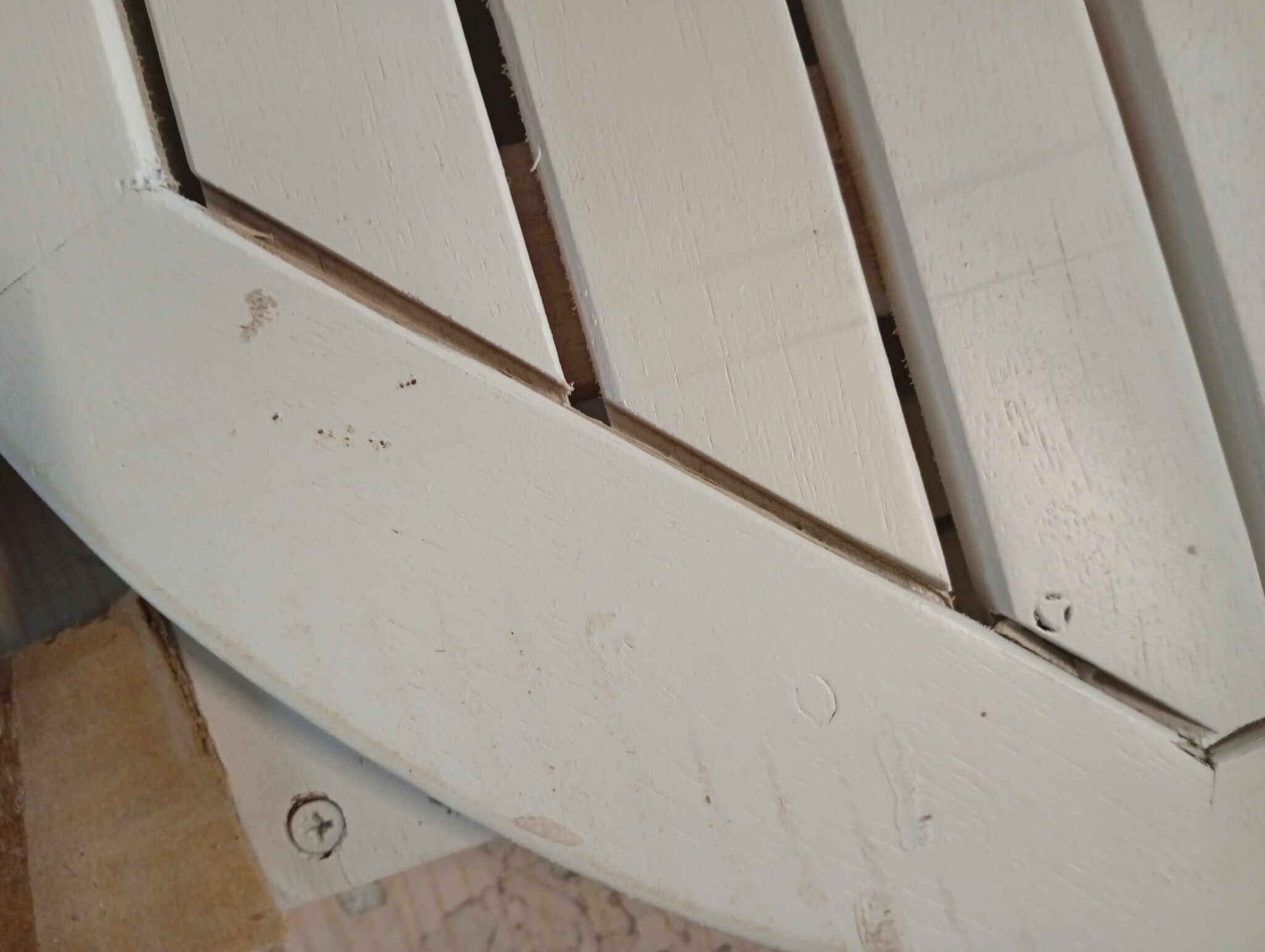 vidaXL Tuintafel inklapbaar Ø 46 cm massief acaciahout wit